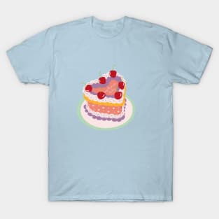 Sagittarius Baby Heart Cake Design T-Shirt